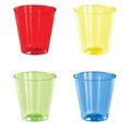 Sensations Assorted Color Plastic Shot Glasses, 2oz, 192PK 338353